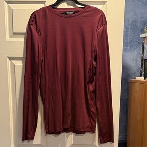 Banana Republic Deep Red Long Sleeve Tee